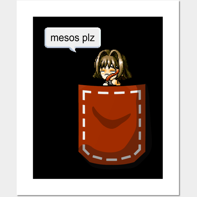 Mesos Plz Pocket Female Wall Art by nigiart